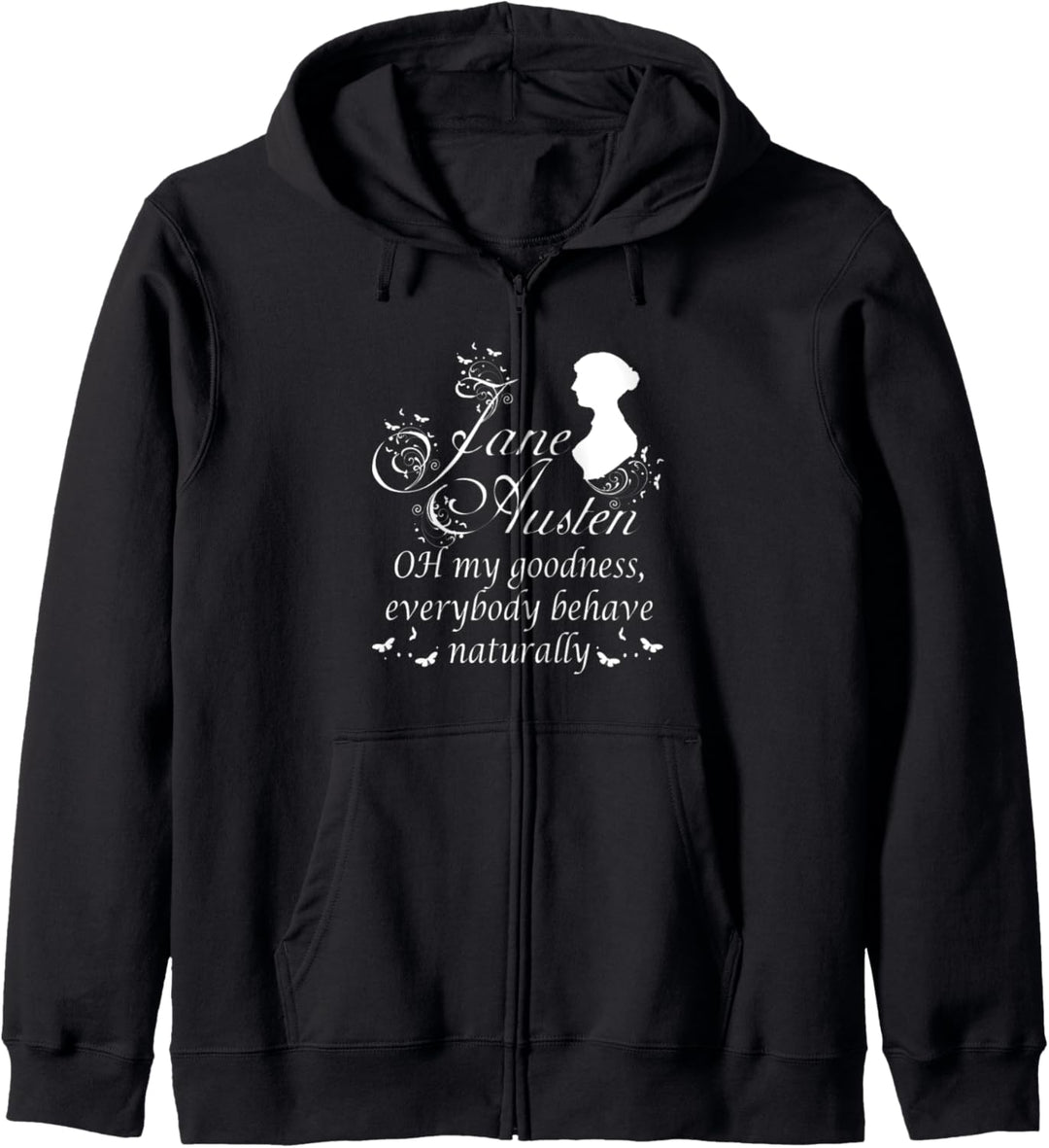 Funny Jane Austen Quotes Pride & Prejudice Book Club Fans Kapuzenjacke
