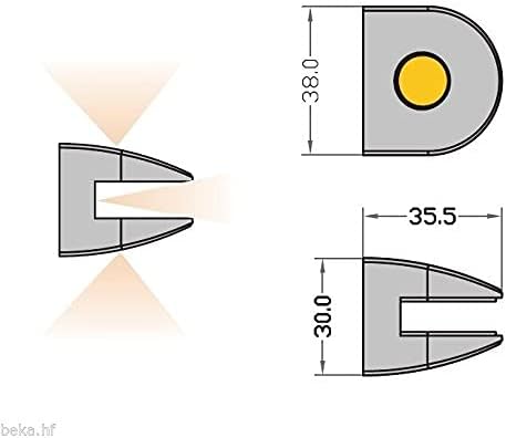 kalb Material für Möbel LED Glasregal Wandpaneel Hängeregal Wandboard Wandregal Regal beleuchtet, Au