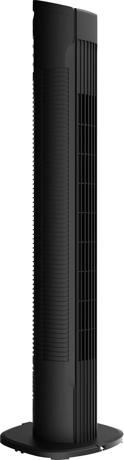 Megashopitalia Turmventilator 50 Watt mit Touch-Panel 3 Modi 3 Geschwindigkeiten Fernbedienung (schw