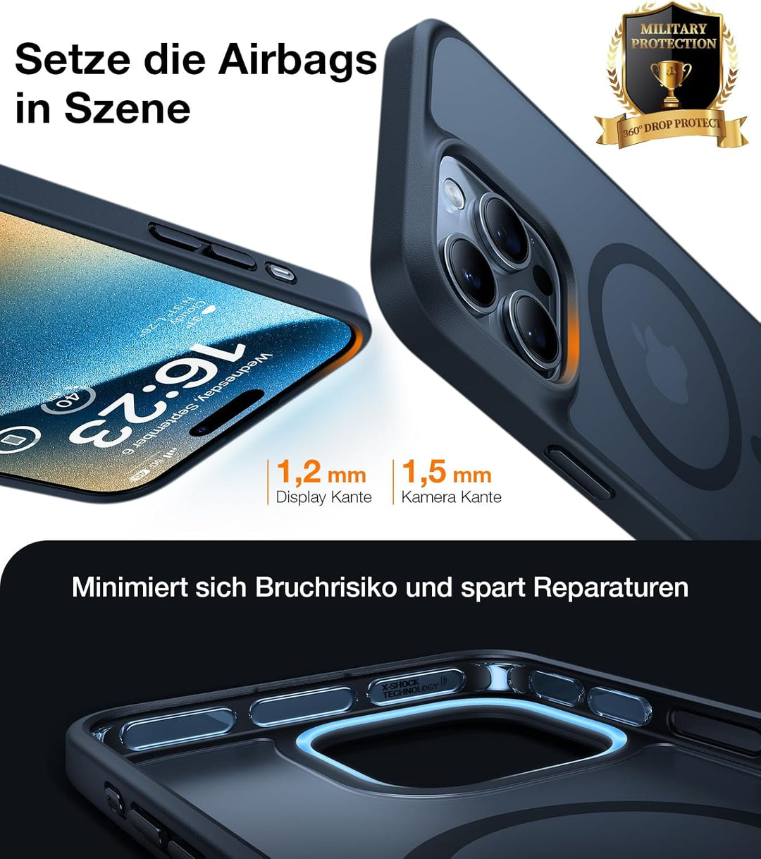 TORRAS Guardian-Mag für iPhone 12 Hülle für MagSafe [Nr.1 Schutzkraft und Magnetkraft] iPhone 12 Pro