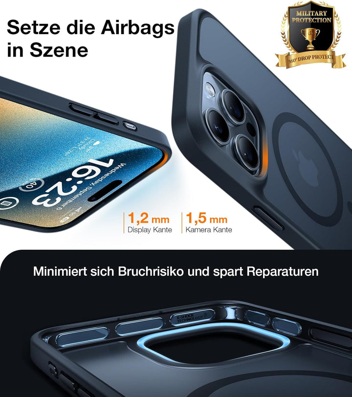 TORRAS Guardian-Mag für iPhone 12 Hülle für MagSafe [Nr.1 Schutzkraft und Magnetkraft] iPhone 12 Pro
