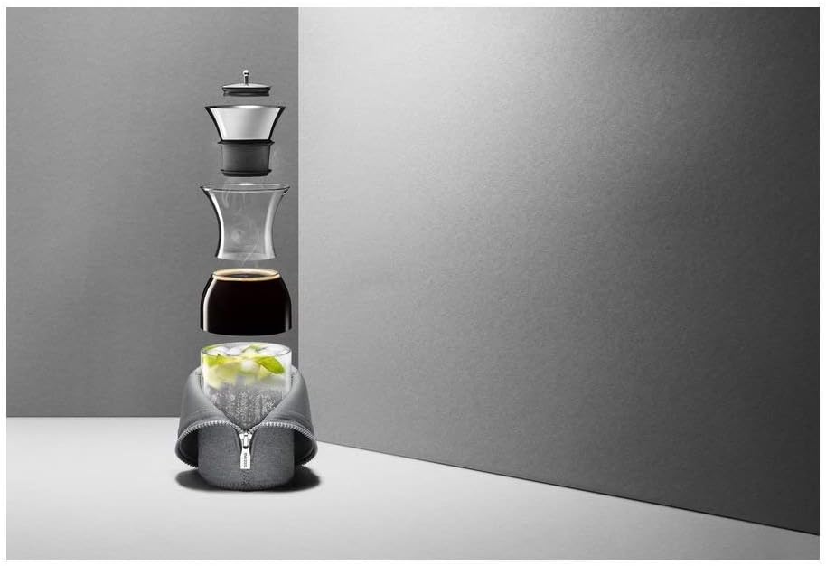 EVA SOLO – Kühlschrankkaraffe | skandinavisches Design | 1 Liter - 1.0l| Borrosilikat-Glas, Edelstah