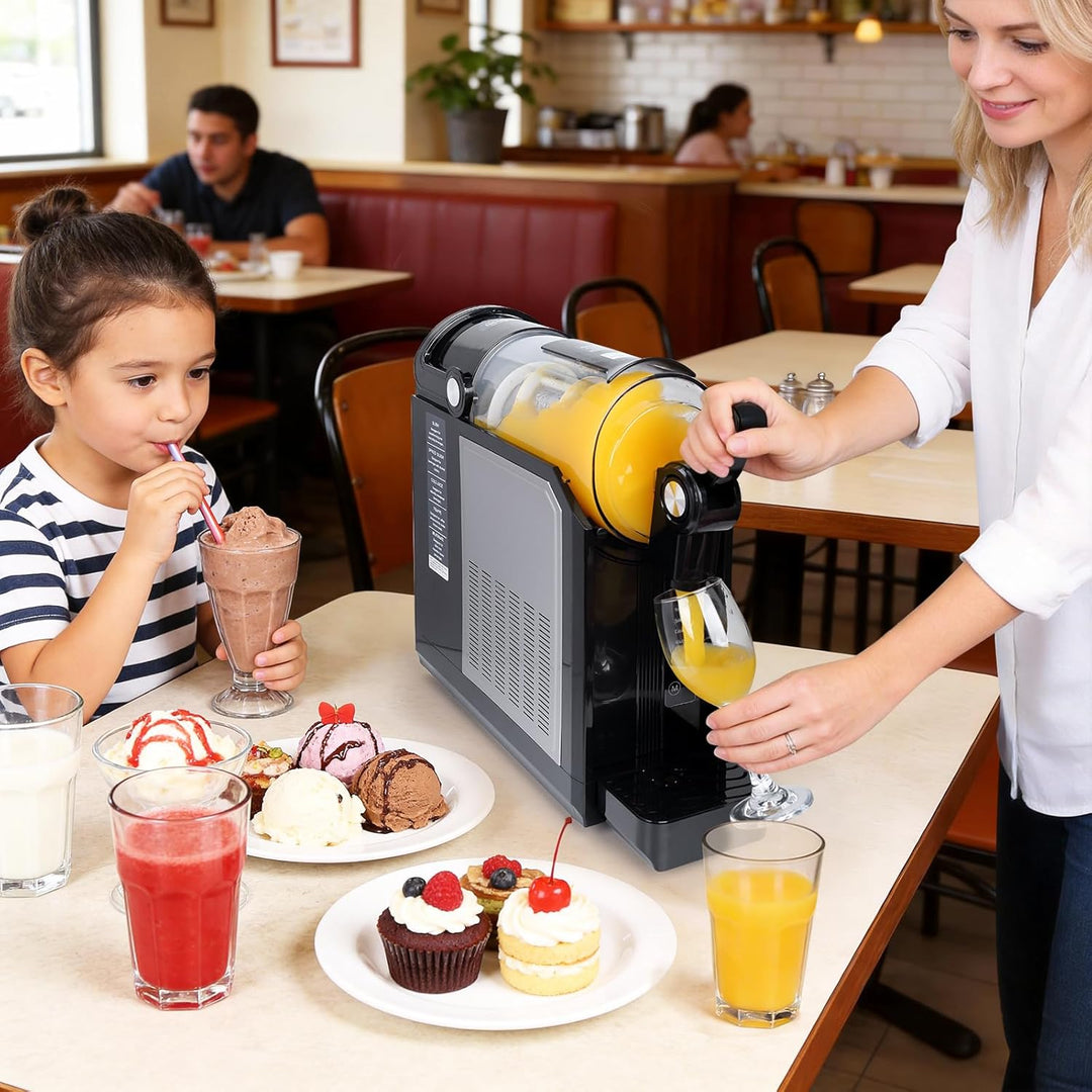Slush Maschine für Zuhause 2,5L, 5-in-1 Eismaschine für Slushies, Cocktails, Milchshakes, Frappé & F