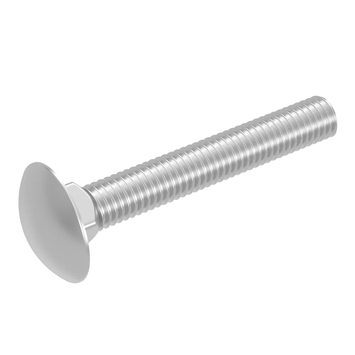 SECCARO Schlossschraube M12 x 80 mm, Edelstahl V2A VA A2, DIN 603 / ISO 8677, Flachrundkopf mit Vier