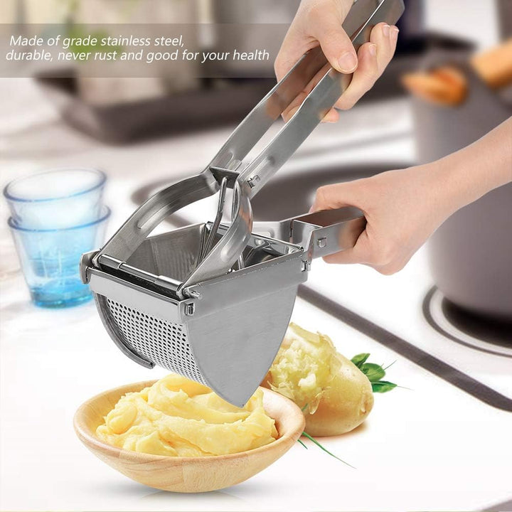 Dioche Kartoffelpresse aus Edelstahl für Kartoffelpüree, Obst, Gemüse