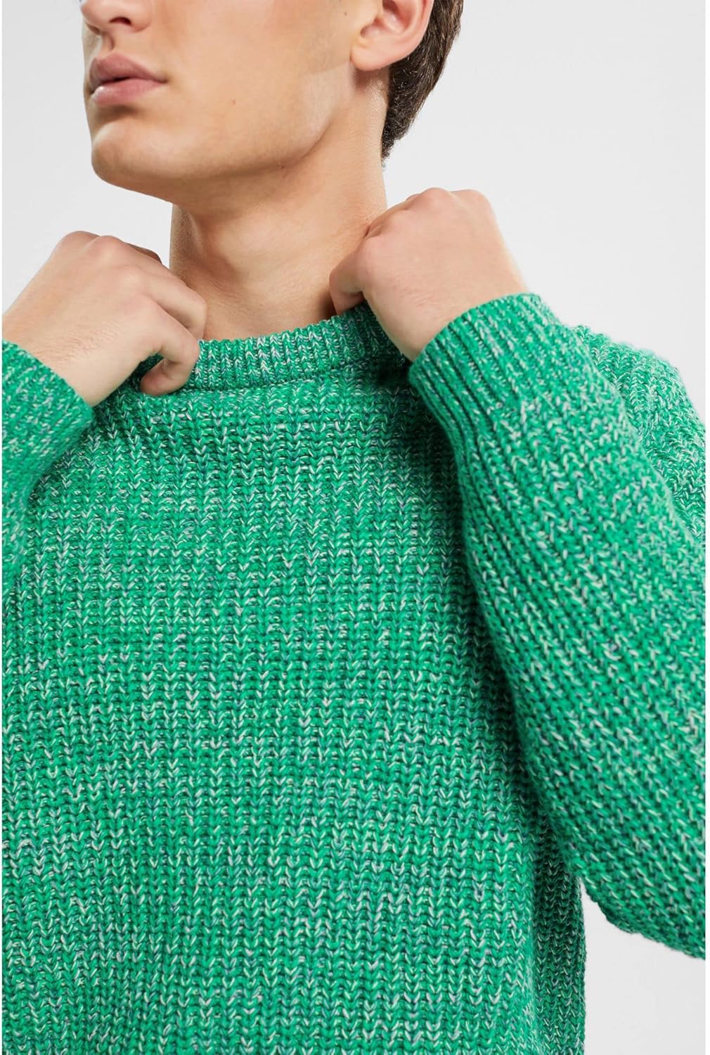 ESPRIT Mehrfarbiger Strickpullover L 330/Light Green, L 330/Light Green