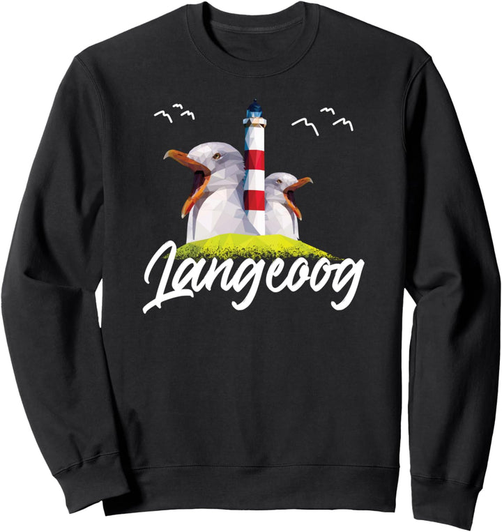 Langeoog Nordsee Insel Urlaub Souvenir Sweatshirt