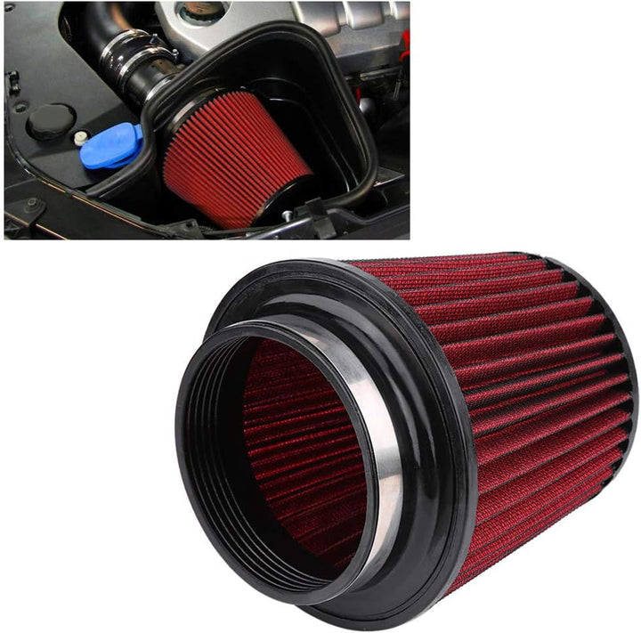 Unifür Versal Auto Luftfilter High Flow Einlass Lufteinlass Rundkegel Luftfilter Reiniger Clamp-On M