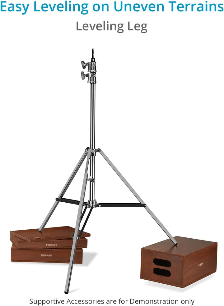 PROAIM Ninja Double Riser Stand for Lights & Studio Photography. Payload up to 10kg/ 22lb. Maximum H
