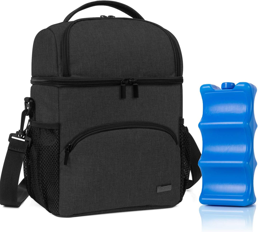 Teamoy Doppelschichtige Muttermilch Kühltasche mit Eisbeutel, Reise Babyflasche Kühltasche bis zu 6