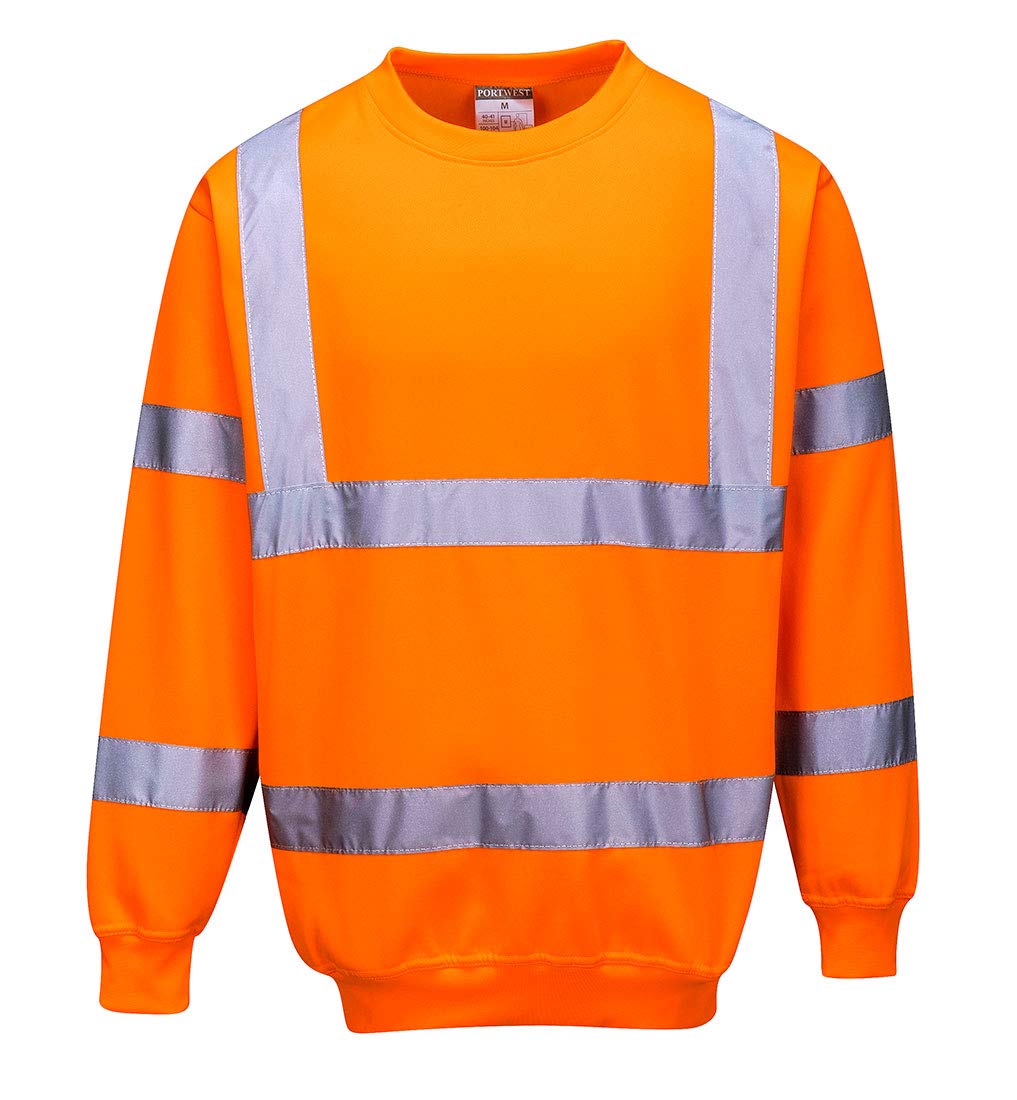 Portwest Warnschutz-Pullover, Farbe: Orange. Grösse: XXXL, B303ORRXXXL 3XL Orange, 3XL Orange