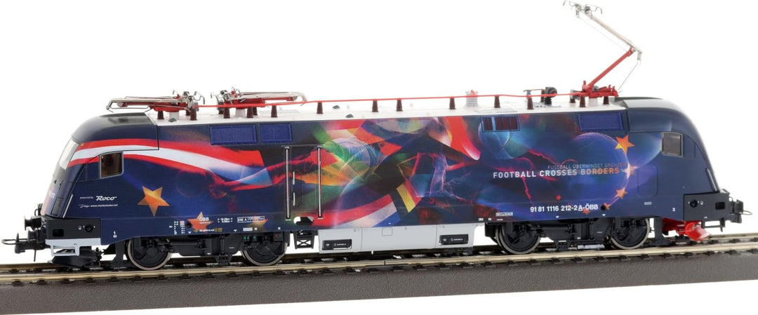 Roco 7520062 H0 E-Lok Rh 1116 Fussball vereint Europa der ÖBB