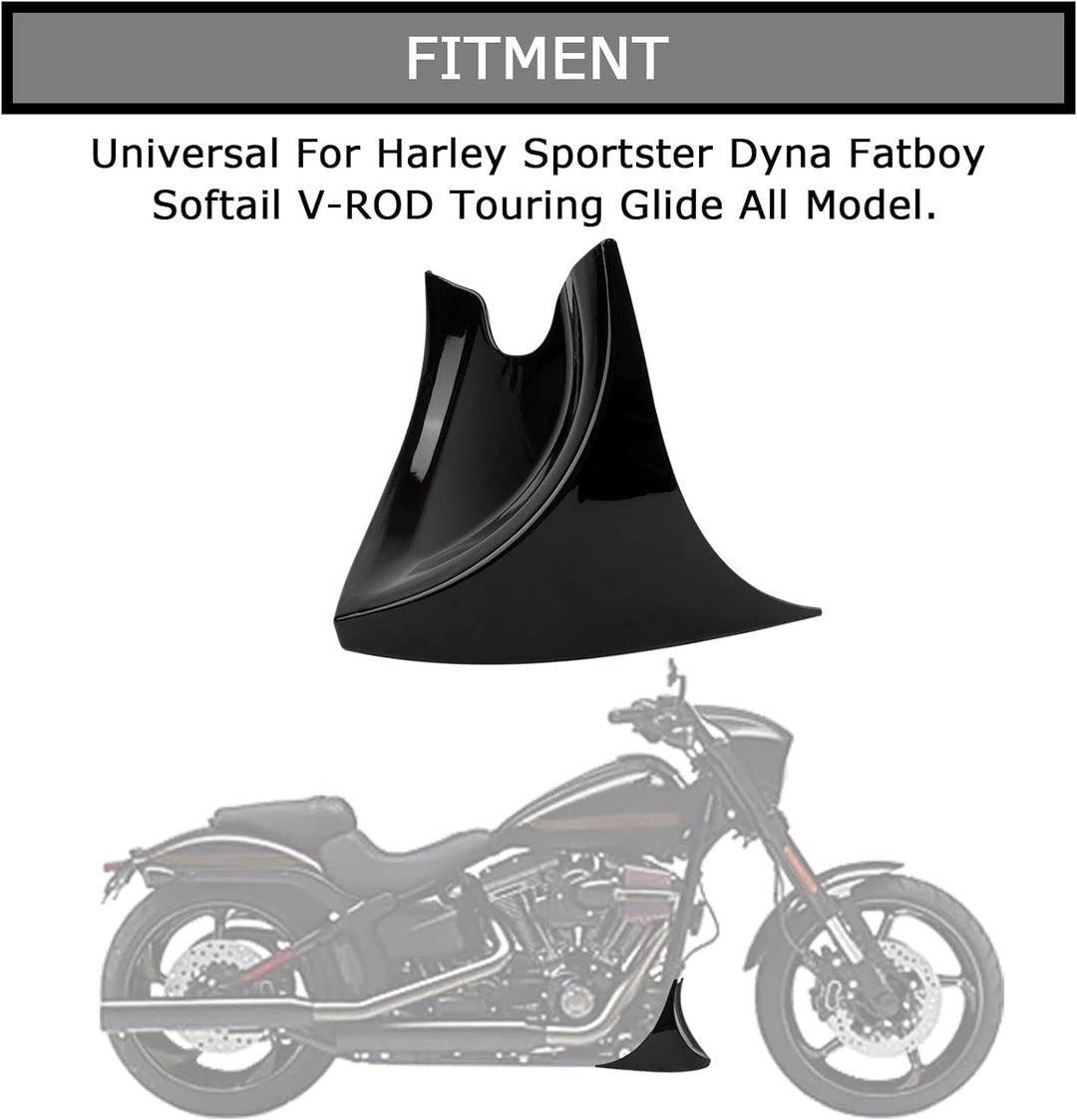 Kotflügel Vorne Spoiler für Harley Davidson Fatboy Softail Touring Glide Dyna 2004-2017, PSLER Boden