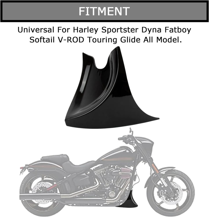 Kotflügel Vorne Spoiler für Harley Davidson Fatboy Softail Touring Glide Dyna 2004-2017, PSLER Boden