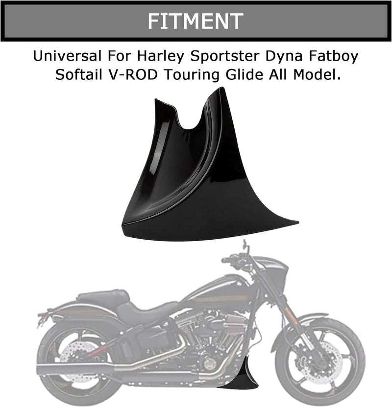 Kotflügel Vorne Spoiler für Harley Davidson Fatboy Softail Touring Glide Dyna 2004-2017, PSLER Boden