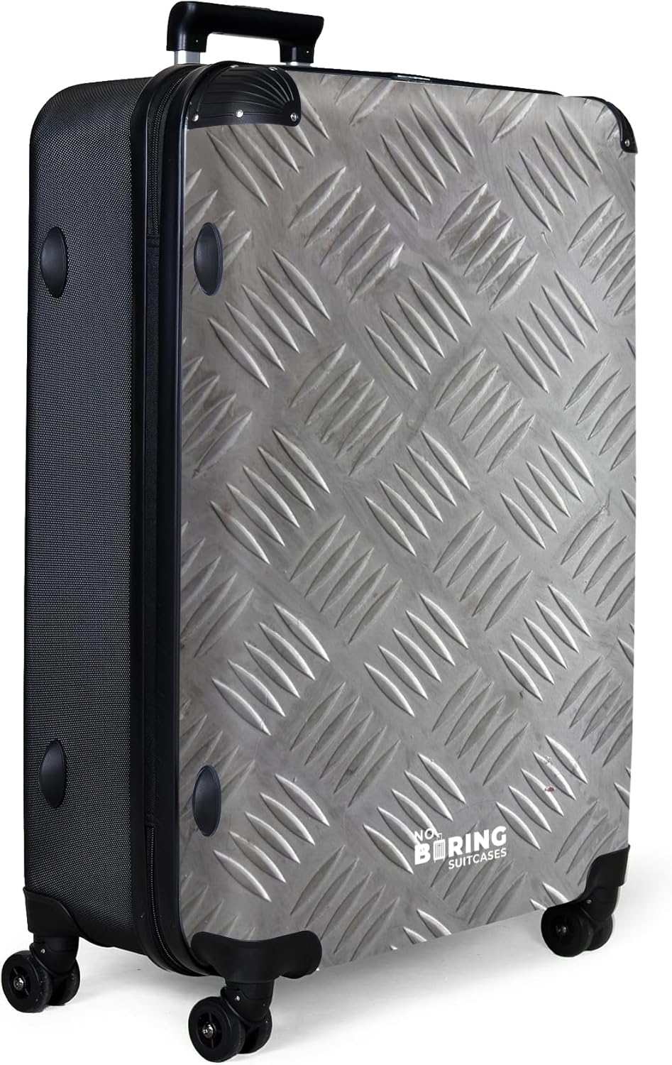 NoBoringSuitcases.com® Koffer XL Gross 77x51.5x28 cm Hartschale Reisekoffer 4 Rollen Leicht Koffer T