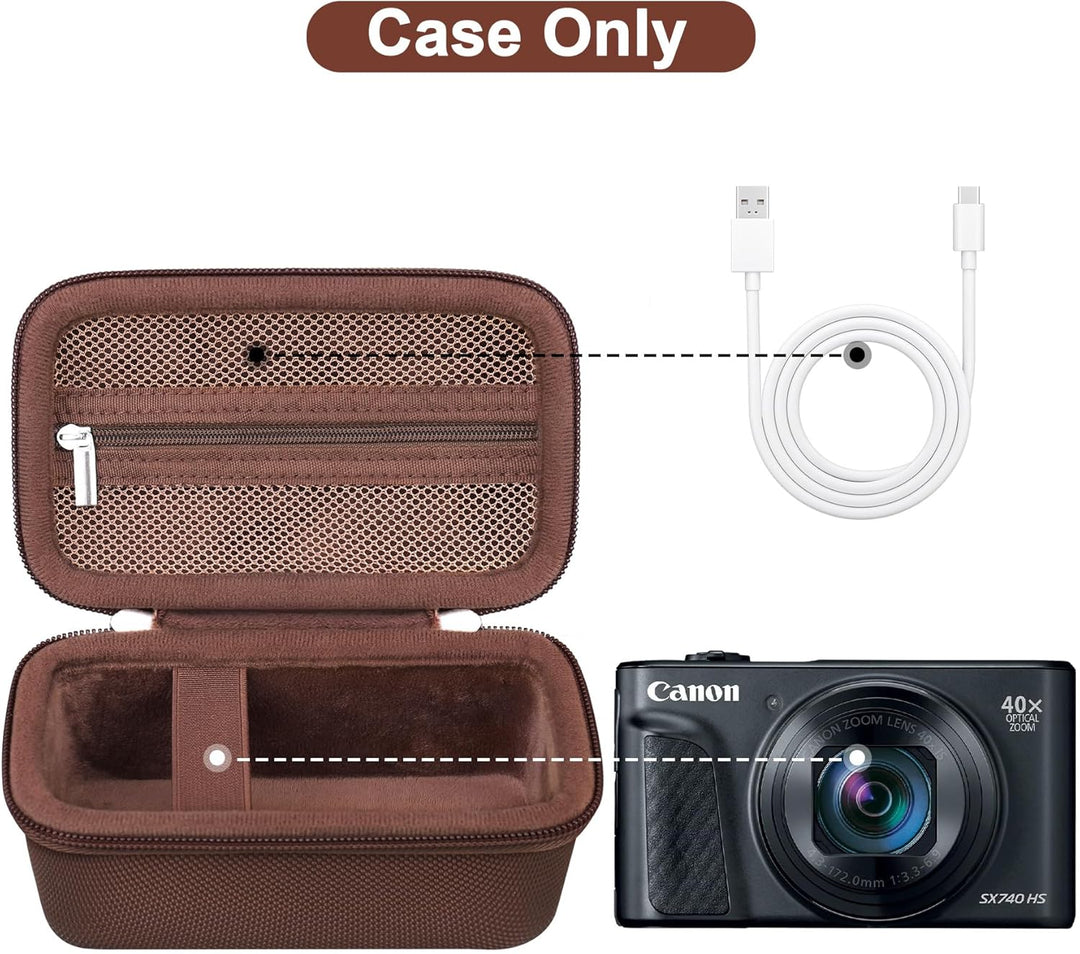Canboc Tragetasche für Canon PowerShot SX740/ SX730/ SX720/ SX620/ G7X Mark III/Mark II Digitalkamer