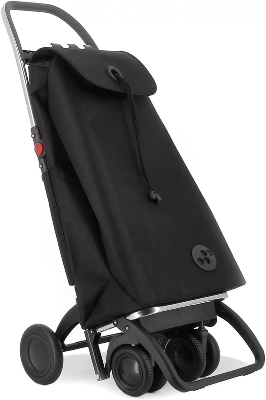 Klappbarer Einkaufstrolley Rolser I-Max MF 4 Räder (2 drehbare) - Schwarz, Schwarz