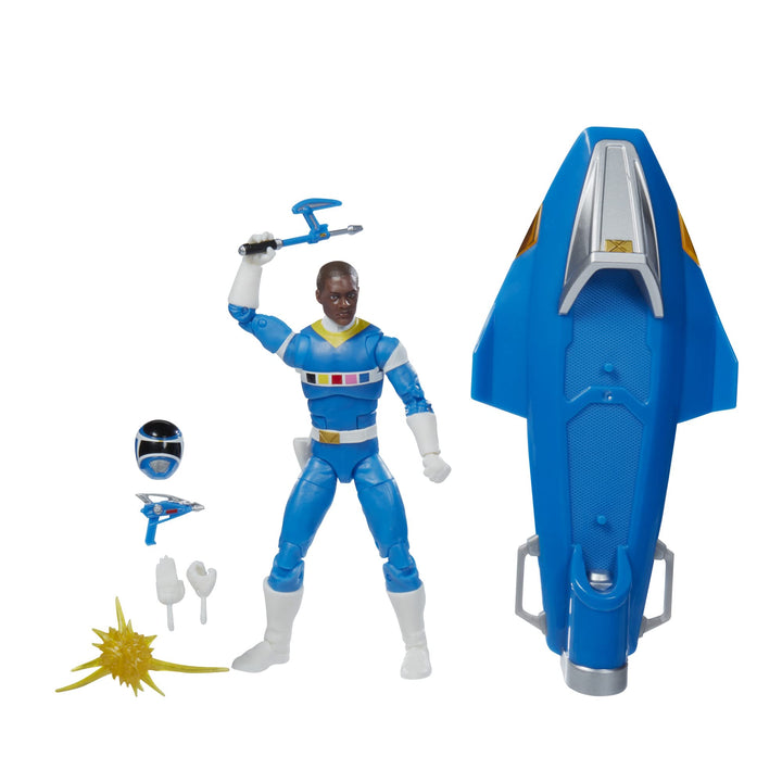 Power Rangers Hasbro Lightning Collection - In Space Blue Ranger &amp; Galaxy Glider Deluxe Action Figur