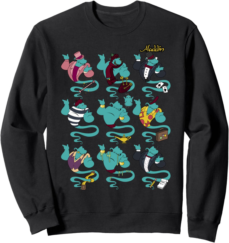 Disney Aladdin Genie Outfit Collage Sweatshirt