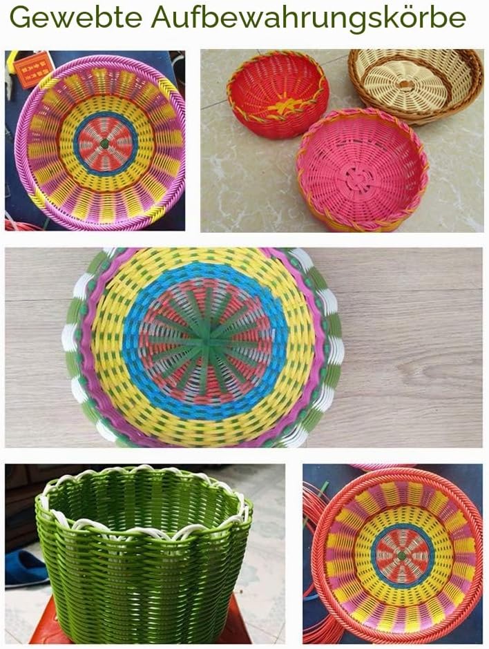 Rundes Kunststoff-Rattan, 2,5 mm, Kunststoffgeflecht, rund, künstliches Rattan, für Reparaturen und
