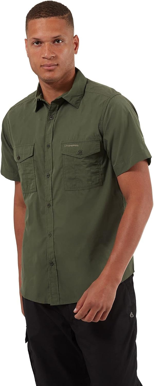 Craghoppers Herren Kiwi Kurzarm-Shirt Wanderhemd (1er Pack), Cedar
