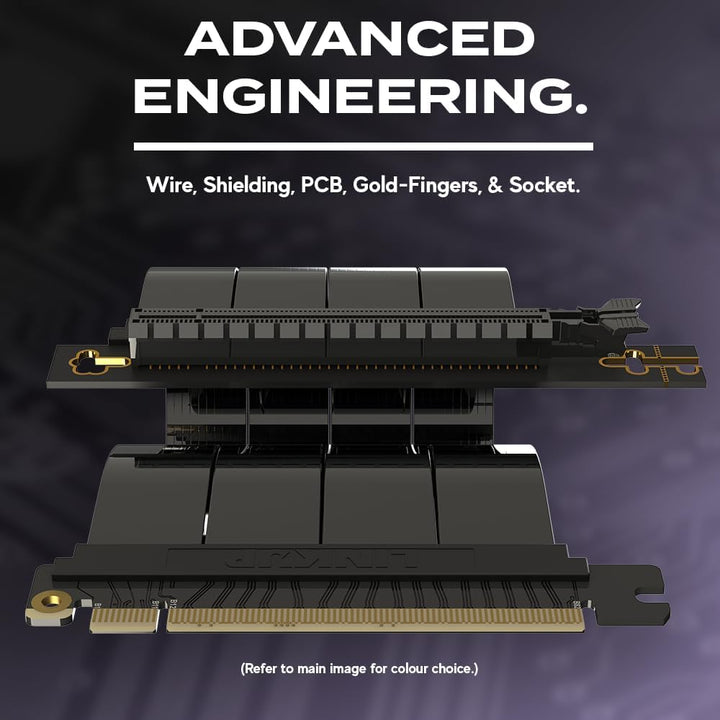 LINKUP - AVA5 PCIE 5.0 Riser-Kabel | RTX5090 RX8900 GPU Bereit | x16 128GB/s Geschwindigkeit | PCIe