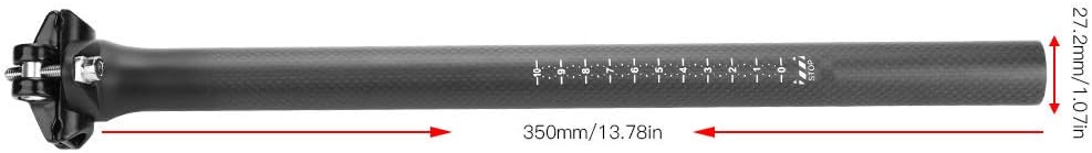 VGEBY1 Fahrrad Sattelstütze, 27.2/30.8/31.6mm Carbon Fahrrad Sattelstütze für MTB Mountainbike Rennr