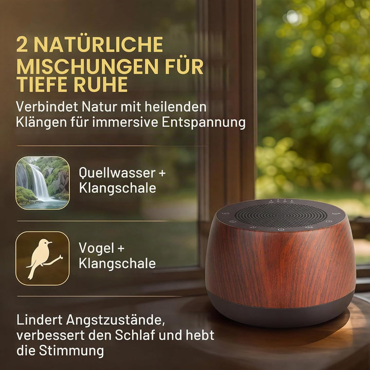 Tibetische Meditationsschalen Klangmaschine mit Timer, Tragbare Elektronische Klangschale mit 9 Gerä