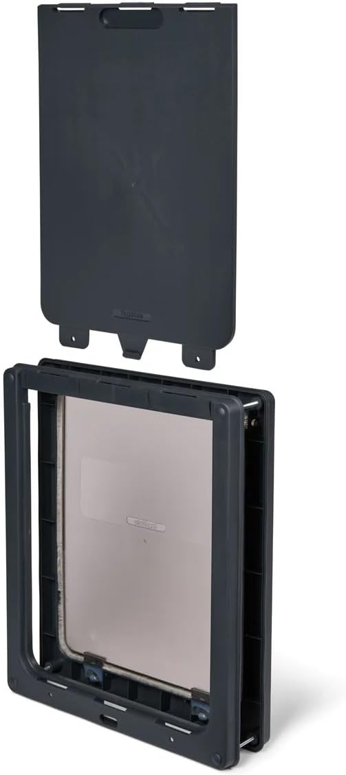 Dog Mate Abschliessbare Hundeklappe Gross (216G) – Klappe für grosse Hunde/Katzen, für UPVC, Wand &amp;