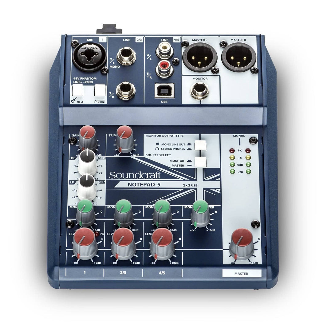 Soundcraft Notepad 5 Notepad 5 FX, Notepad 5 FX
