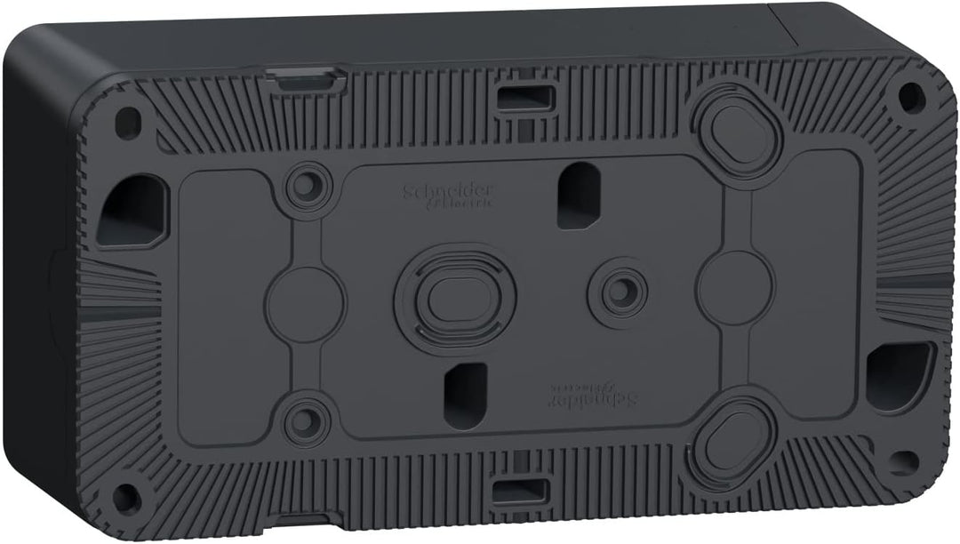 Schneider Electric Mureva Styl Hohlwanddose, 2-fach, 76mm, 54mm, 54mm, 147mm, Grau