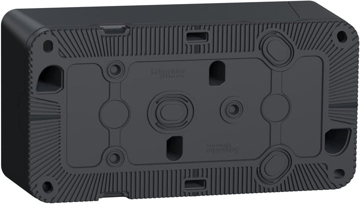 Schneider Electric Mureva Styl Hohlwanddose, 2-fach, 76mm, 54mm, 54mm, 147mm, Grau