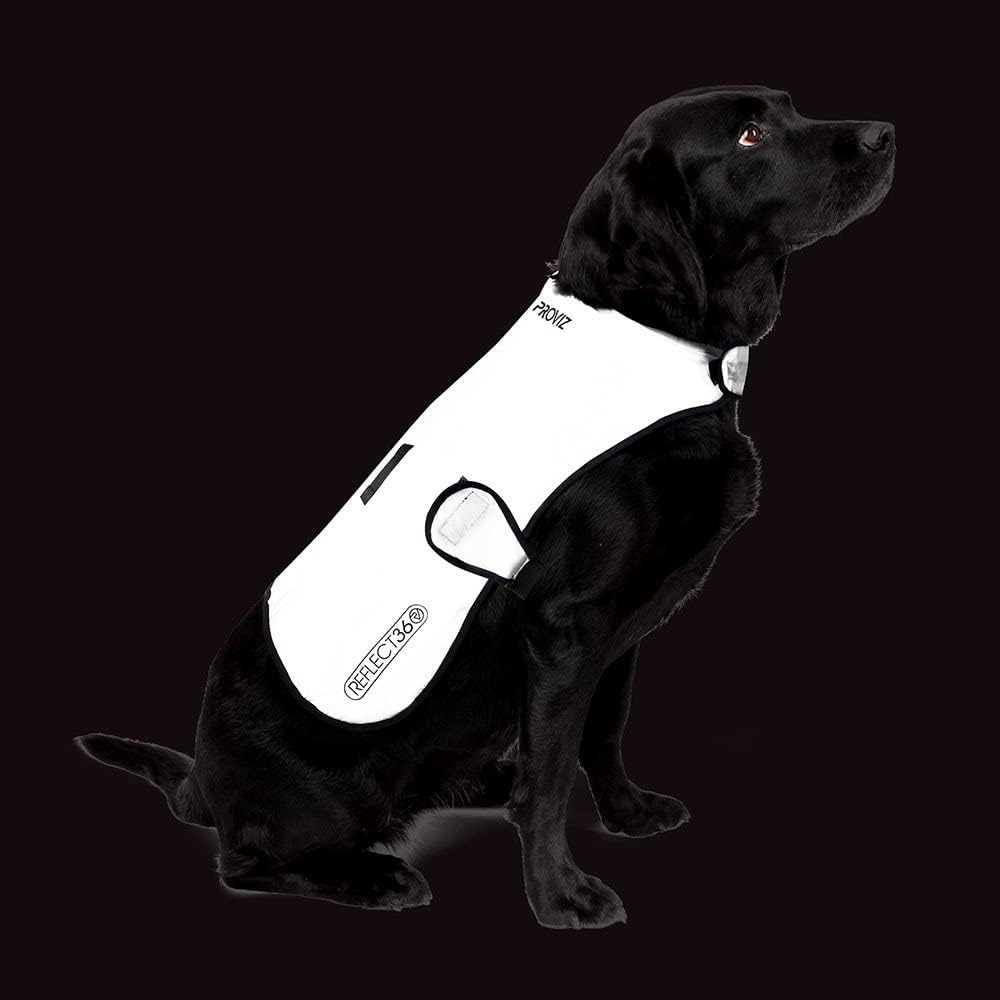 Proviz Sports 100% Reflective High-Vis Waterproof Dog Coat, S