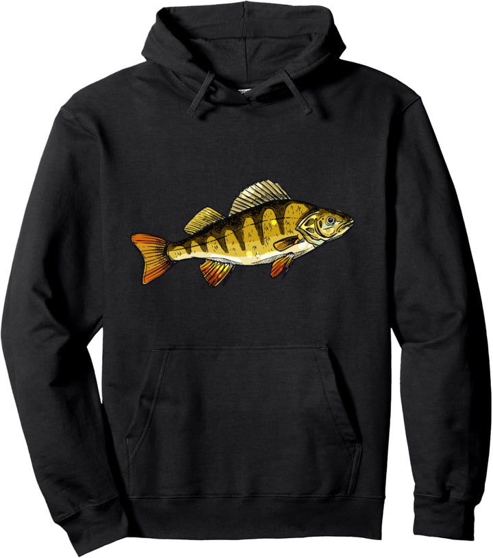 Barsch Angeln Fischen Pullover Hoodie
