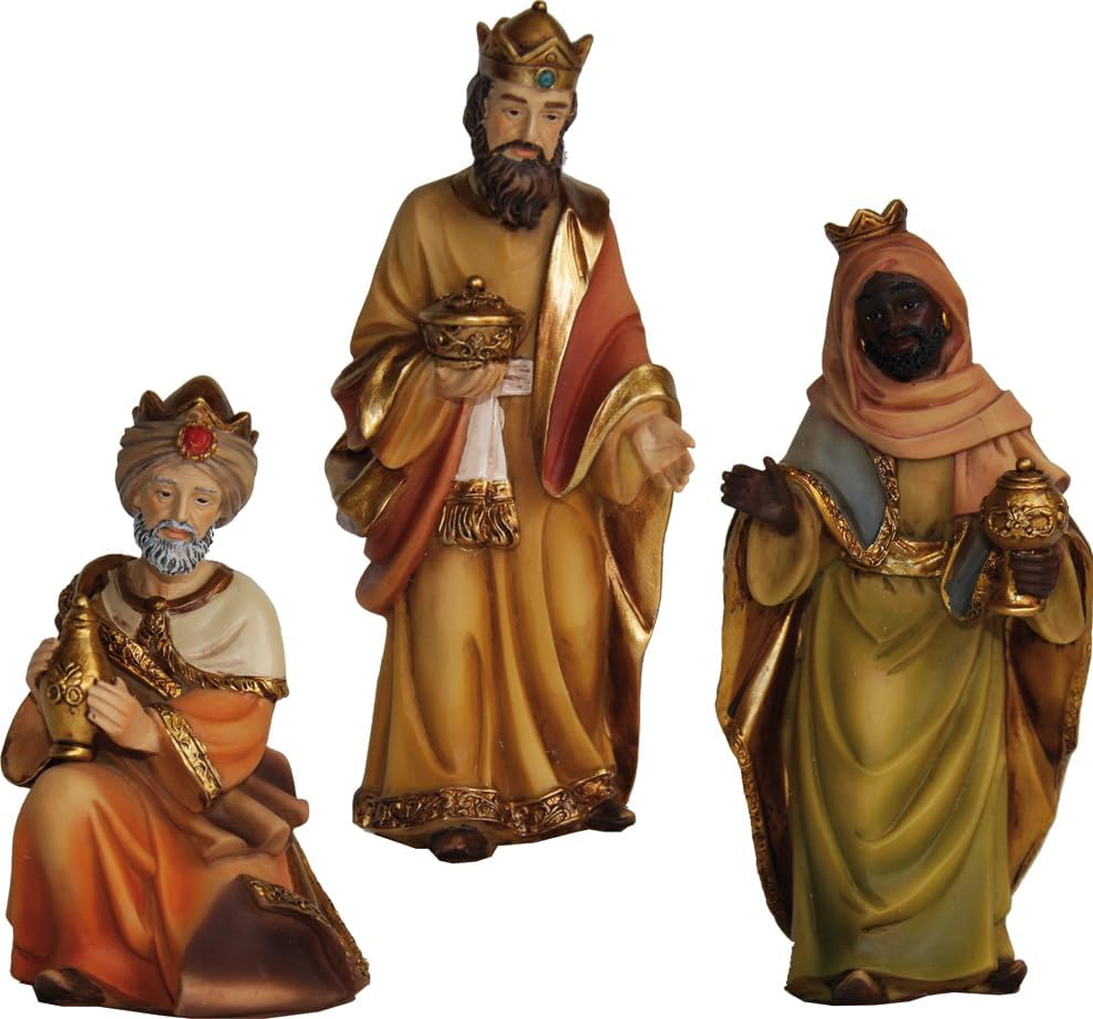 FADEDA 3X Hlg. DREI Könige/Höhe:11 cm/handbemalt/detailgetreue Krippen Figuren - Weihnachten Tisch D