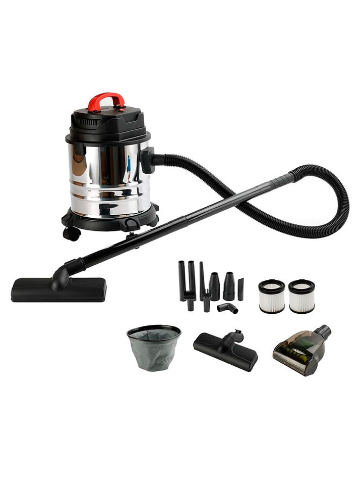 Allzwecksauger 1800W mit 18L Edelstahlbehälter Nass und Trockensauger für Teppich & Hartböden, leist