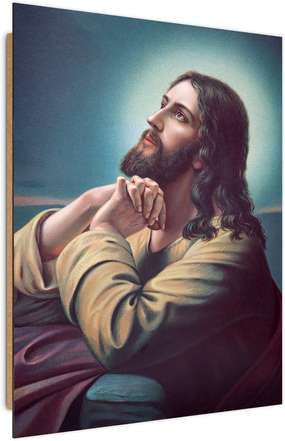 Wanddeko Jesus Christus Kunst modern Bilder für Wohnung mehrfarbig 60x90 cm Deko Paneel 60x90 cm meh