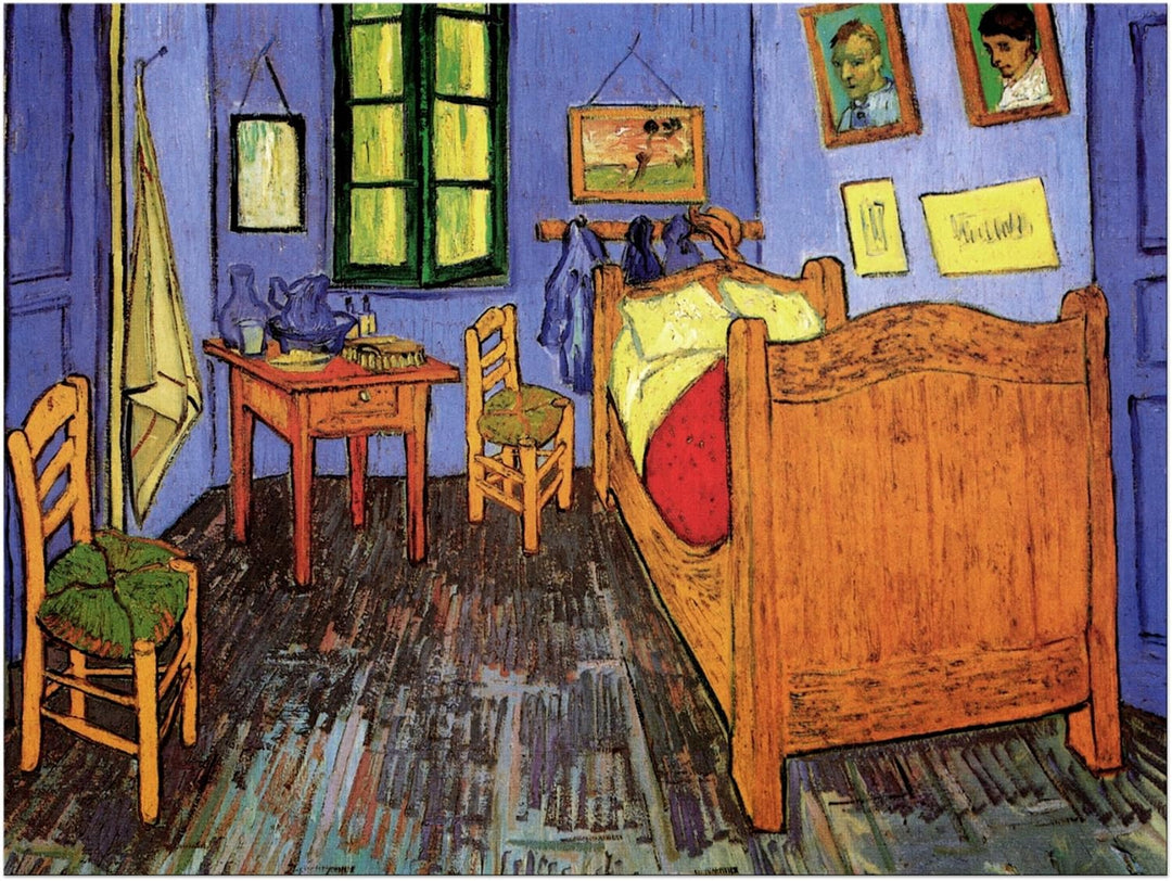 Bilderdepot24 Bild auf Leinwand | Vincent van Gogh Vincents Schlafzimmer in Arles in 60x50 cm als Wa