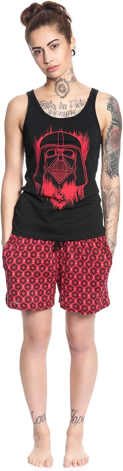 Star Wars Darth Vader Pyjama schwarz/rot XS