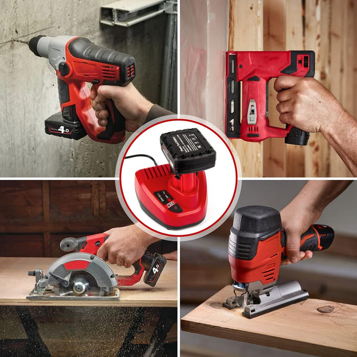 ASUNCELL M12 Ladegerät für Milwaukee 12V Akku, Ersatzladegeräte Kompatibel mit Milwaukee Akku M12 M1