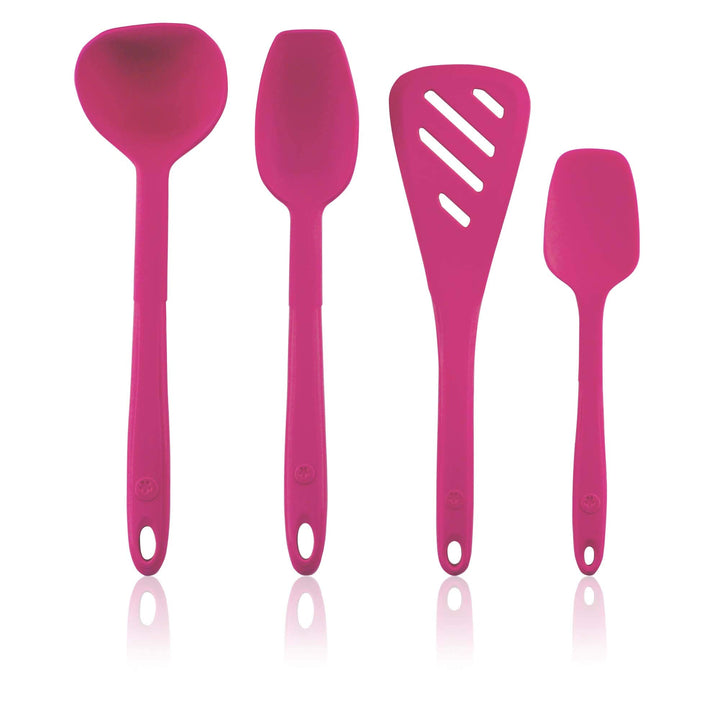 Kochblume Küchenhelfer-Set - Designwender S & Sossenlöffel S & Schöpfkelle S & Flexlöffel S 4er Set