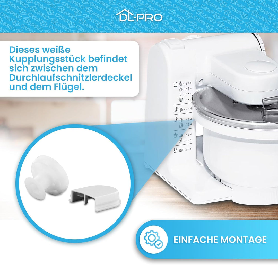 DL-pro Durchlaufschnitzler für Bosch Siemens MUM4 MUM5 00032884 032884 Schnitzelwerk Kupplung Antrie