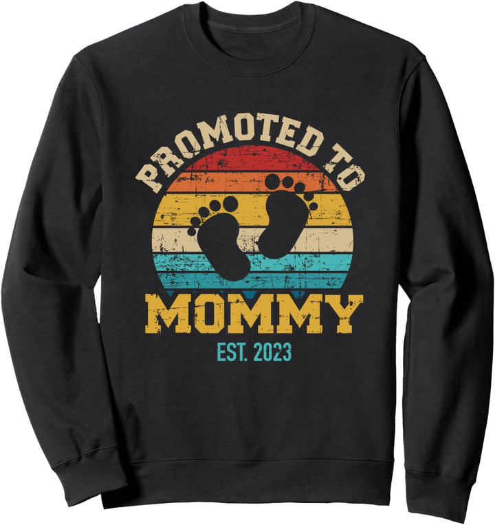 Für Mütter im Vintage-Retro-Stil für die neue Mutter gefördert Sweatshirt