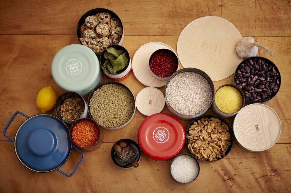 Riess, 2106-211, Topf mit Deckel, Durchmesser 24 cm, Inhalt 3.5 Liter, LIGHT GREY, AROMAPOTS, Trueho