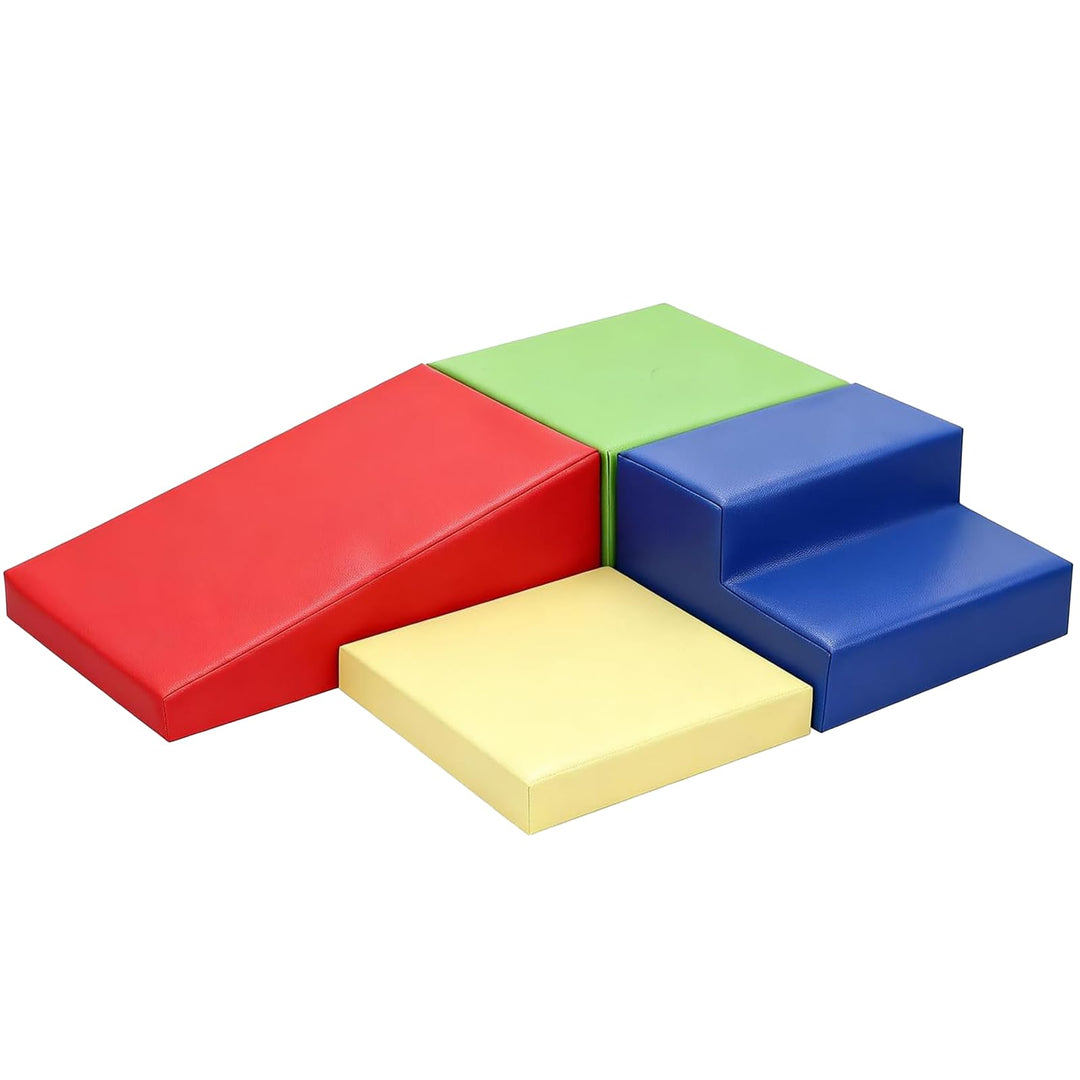 Schaumstoff Bausteine Kinder Klettern Indoor: 4 Softbausteine Riesenbausteine Spielbausteine - Weich
