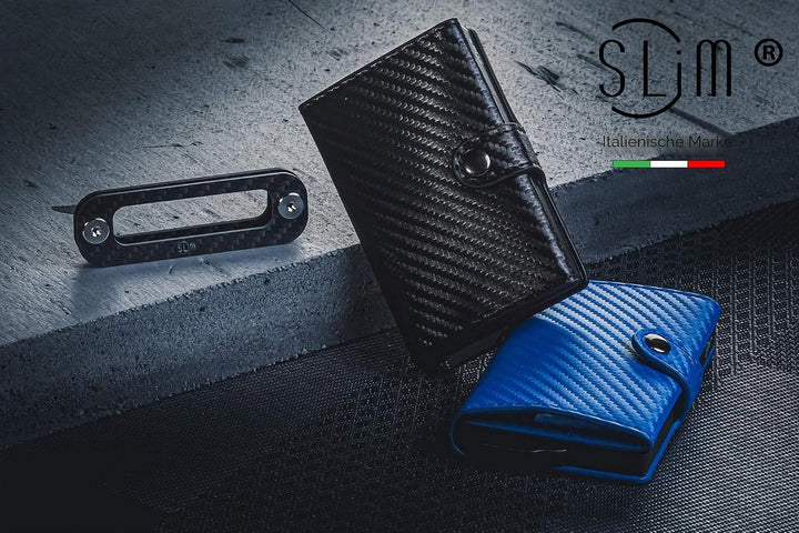 SLim Geldbörse für Herren & Damen Smart Wallet kartenetui mit Münzfach & RFID Schutz Portmonee Porte
