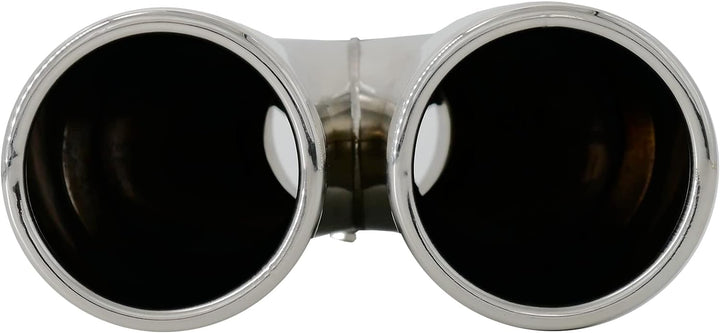 Simoni Racing TRX/60 Exhaust Tip Double Rounded, INOX