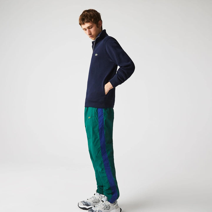 Lacoste Herren Sweatjacke SH1927, Männer Sweatshirt Reissverschluss,Regular Fit, M Marine