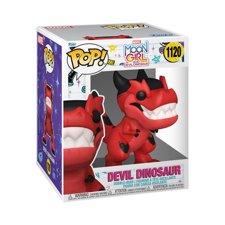 Funko Pop! Super: Devil Dino - Moon Girl and Devil Dino - Vinyl-Sammelfigur - Geschenkidee - Offizie